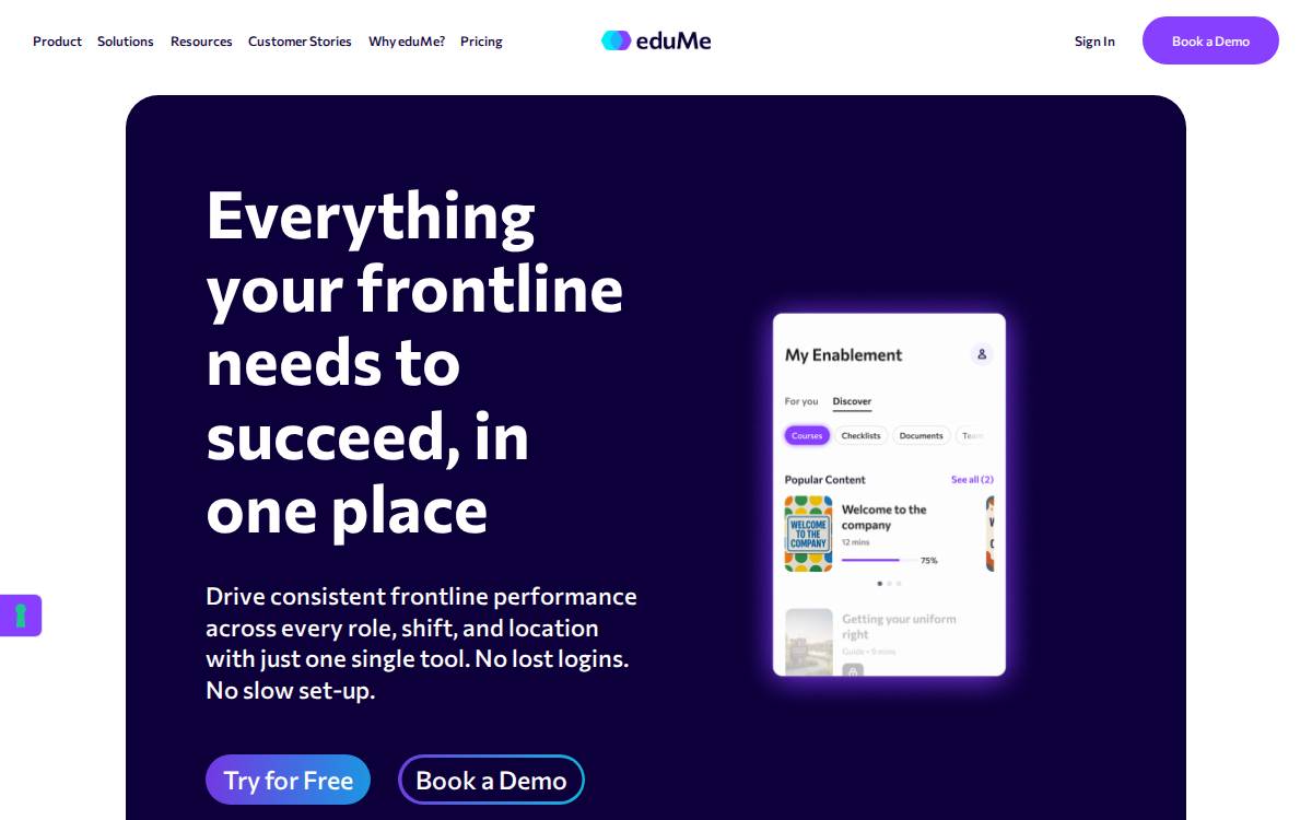 eduMe website preview