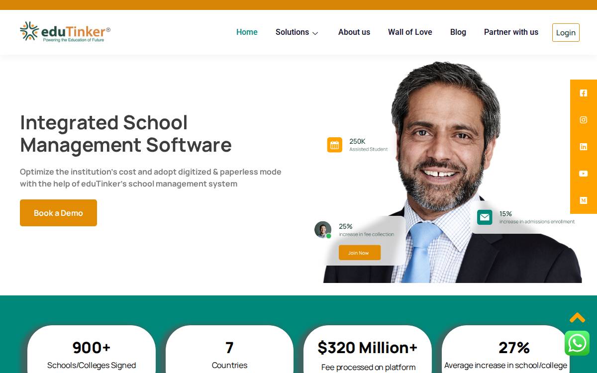 eduTinker website preview
