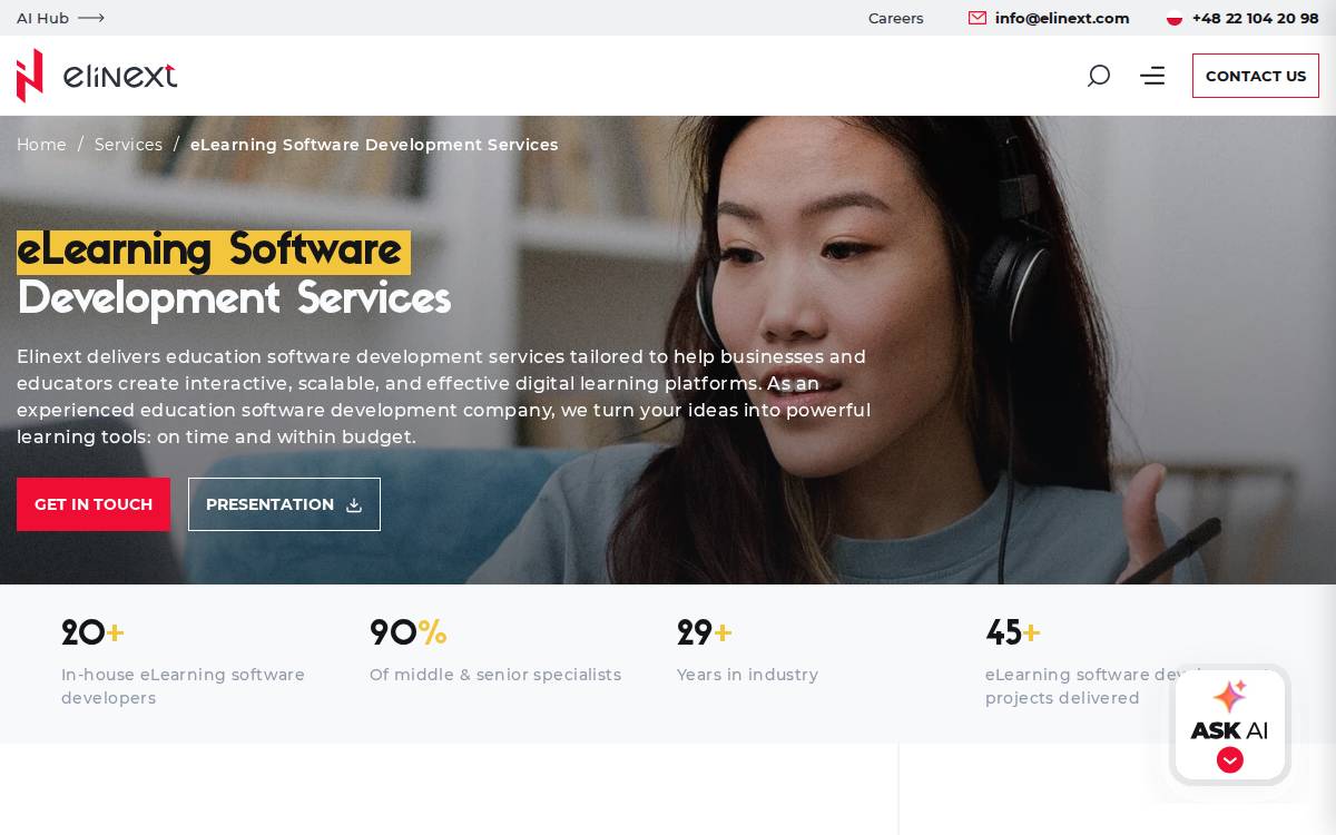 Eduvee website preview