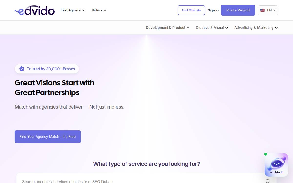 Edvido website preview