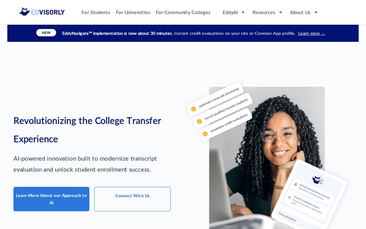 EdVisorly, Inc. website preview