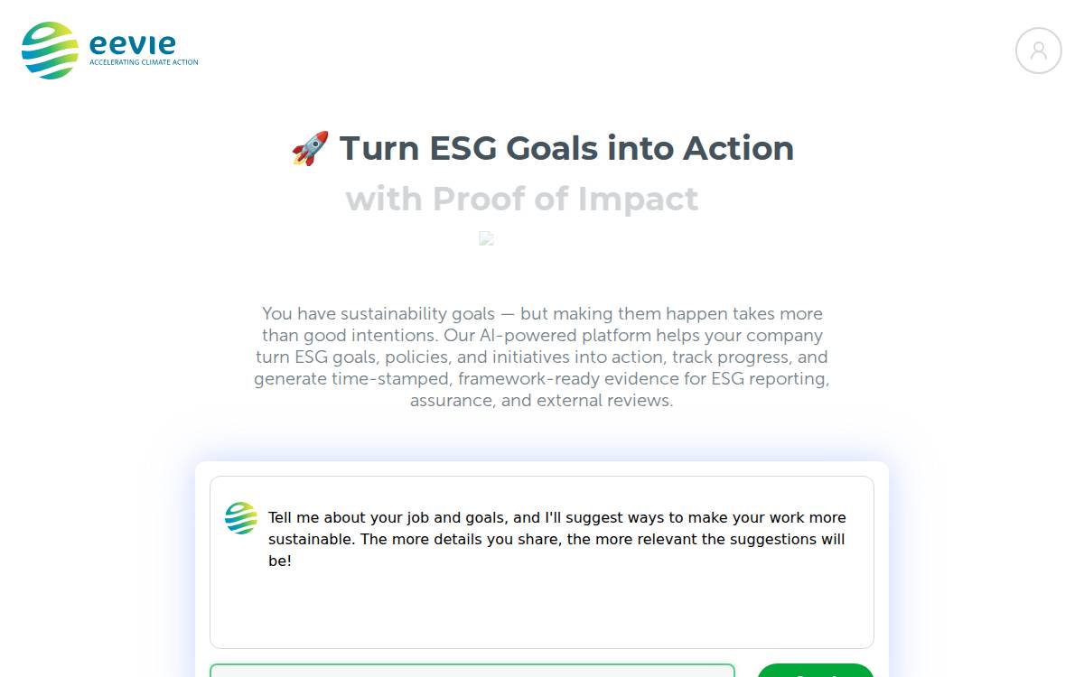 eevie website preview