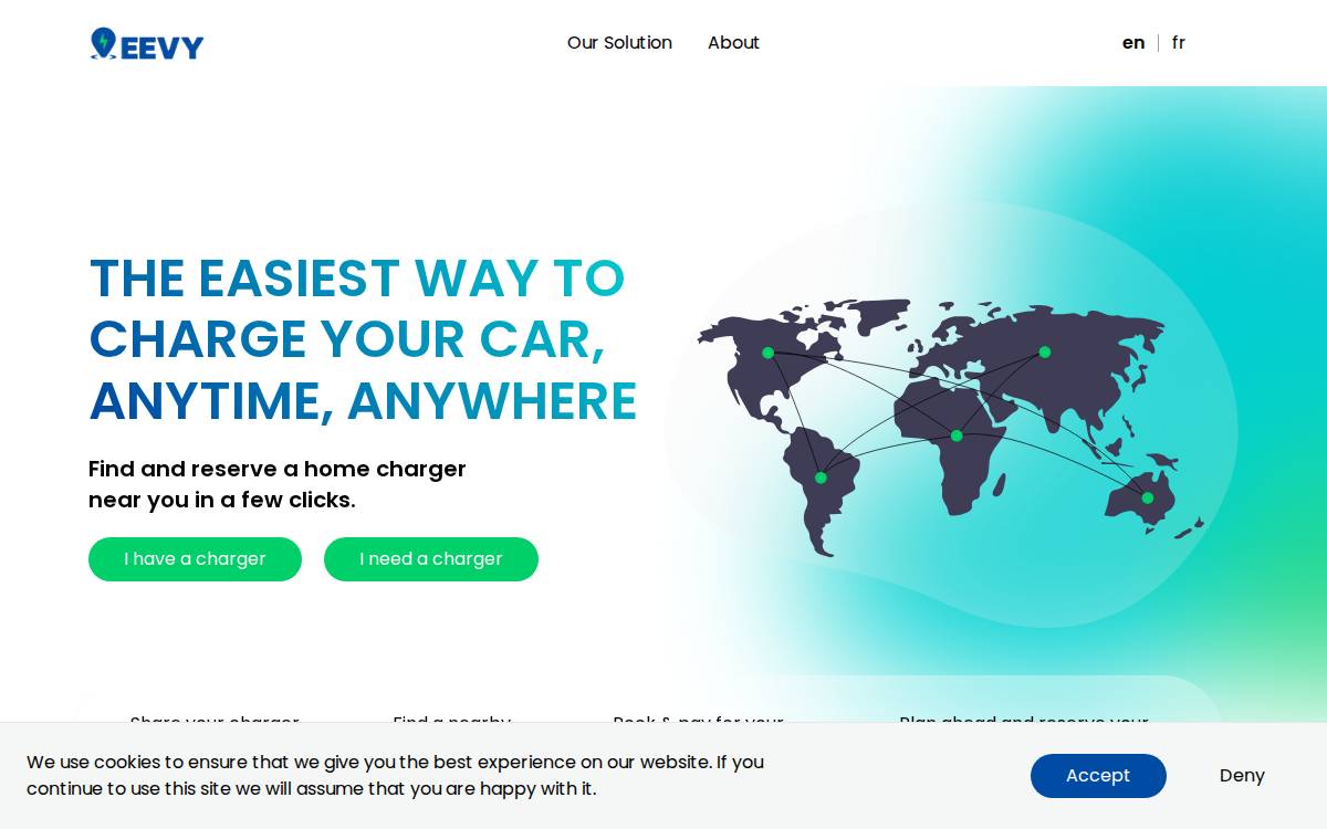 EEVY website preview