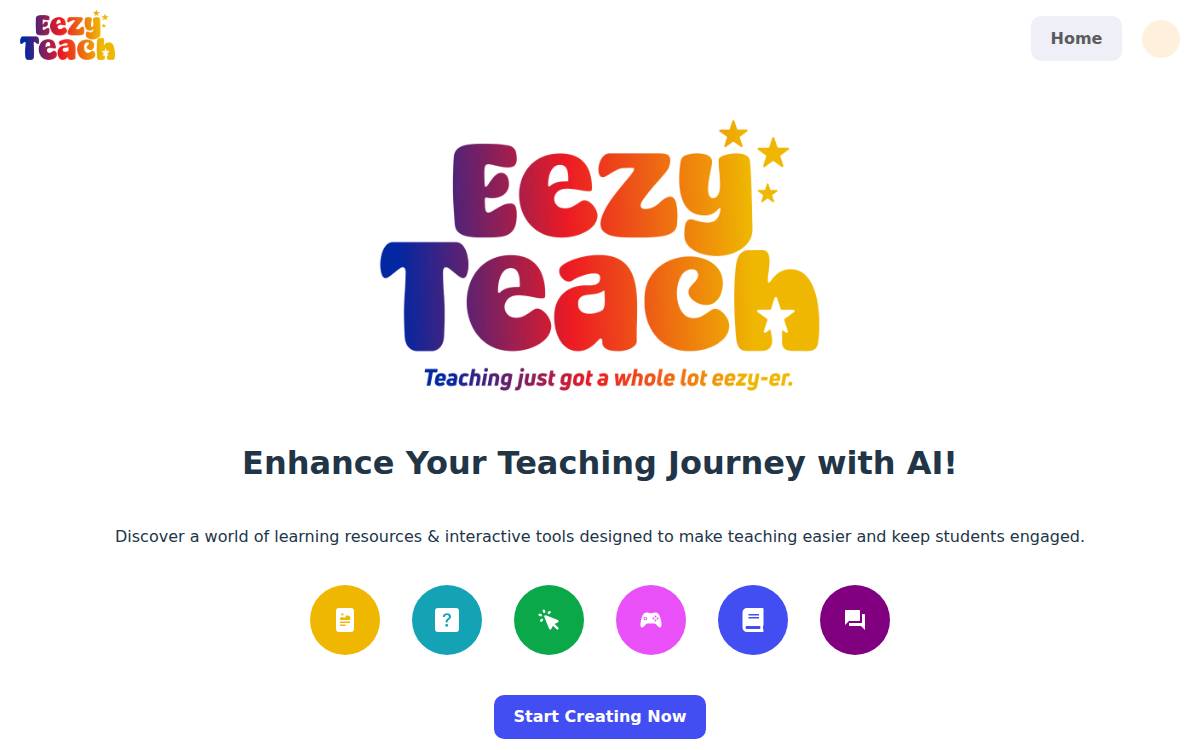 EezyTeach website preview
