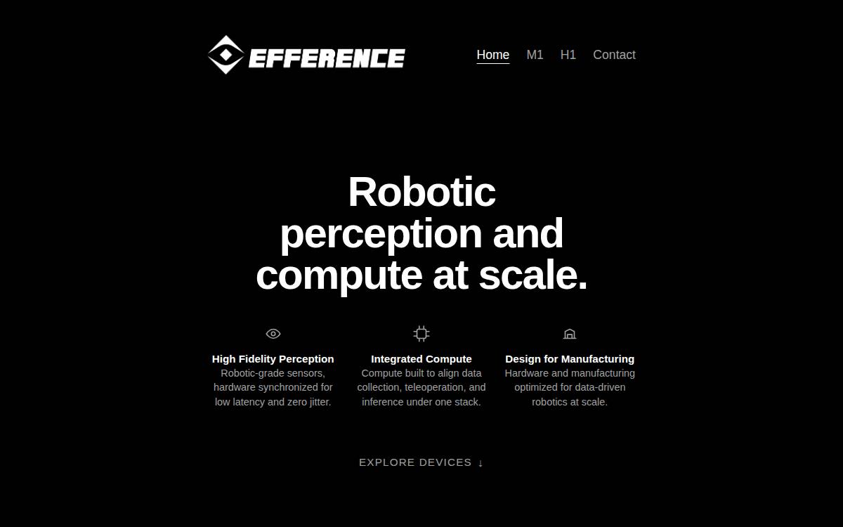 Efference website preview