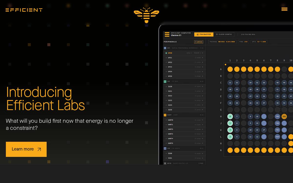 Efficient Computer website preview