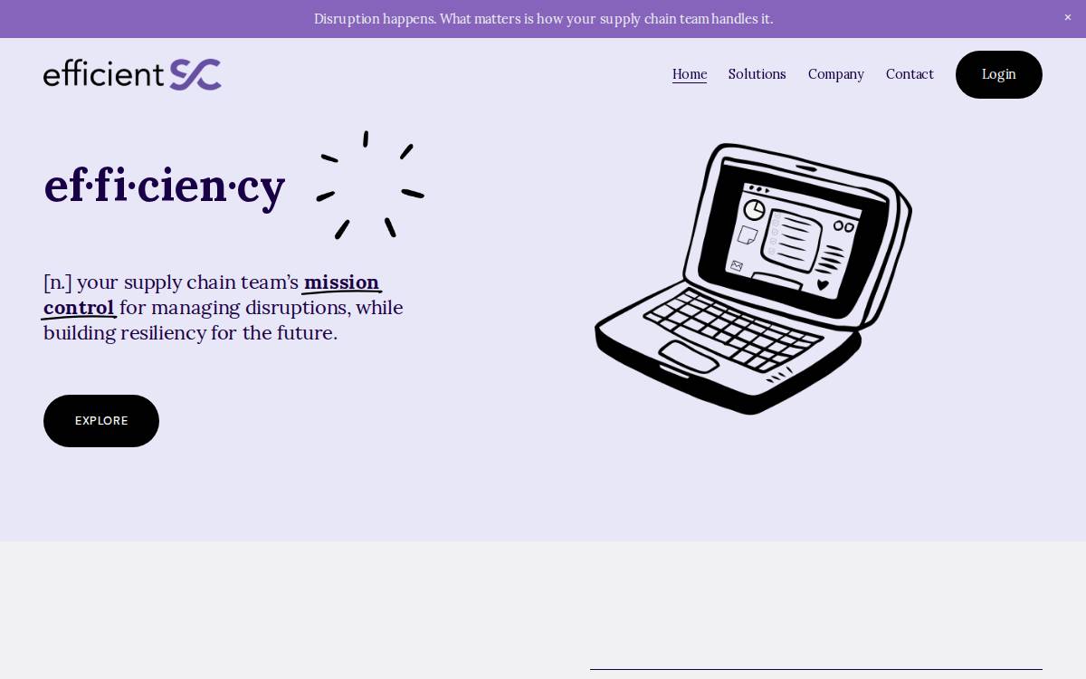 efficientSC website preview
