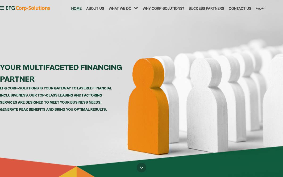 EFG Corp-Solutions website preview