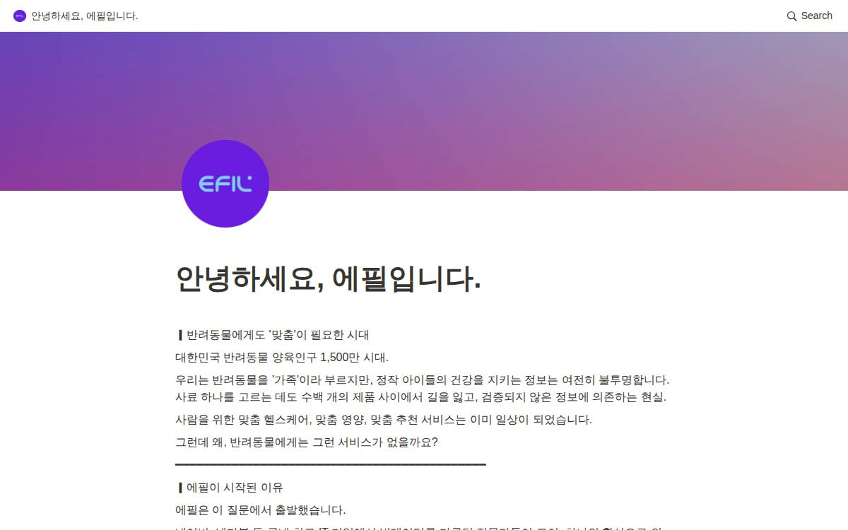 EFIL website preview