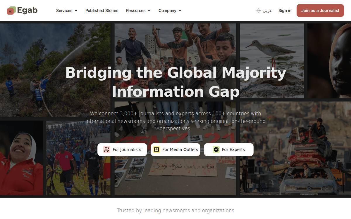 Egab website preview