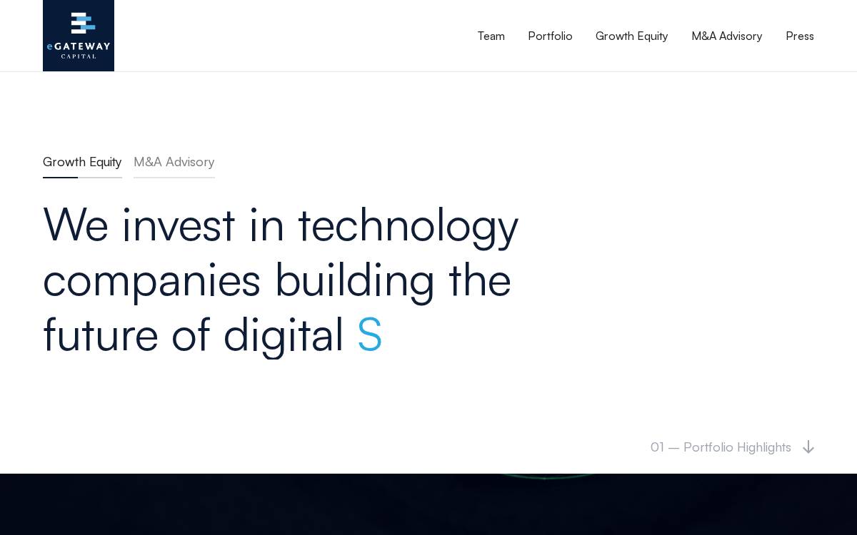 eGateway Capital website preview