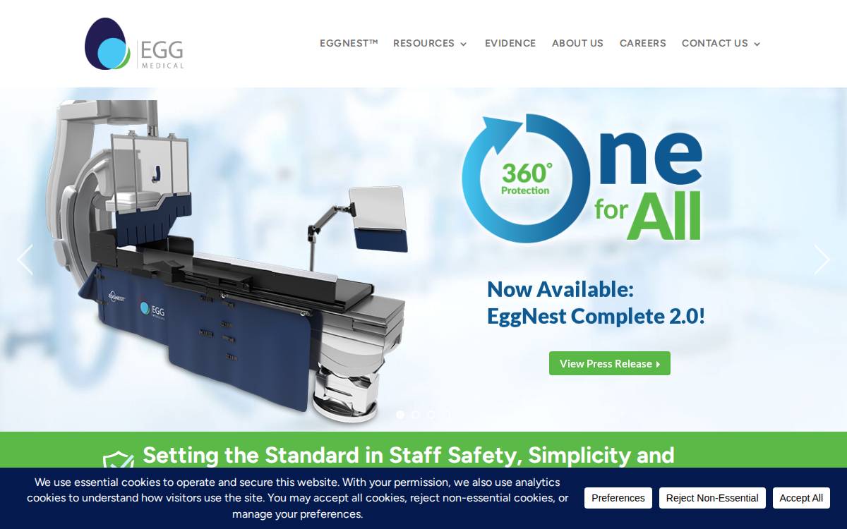 Egg Medical website preview