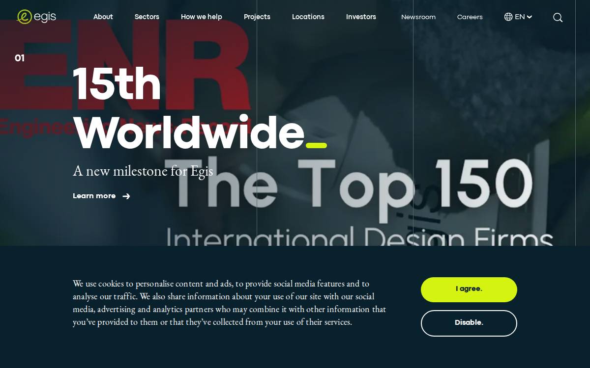 Egis website preview