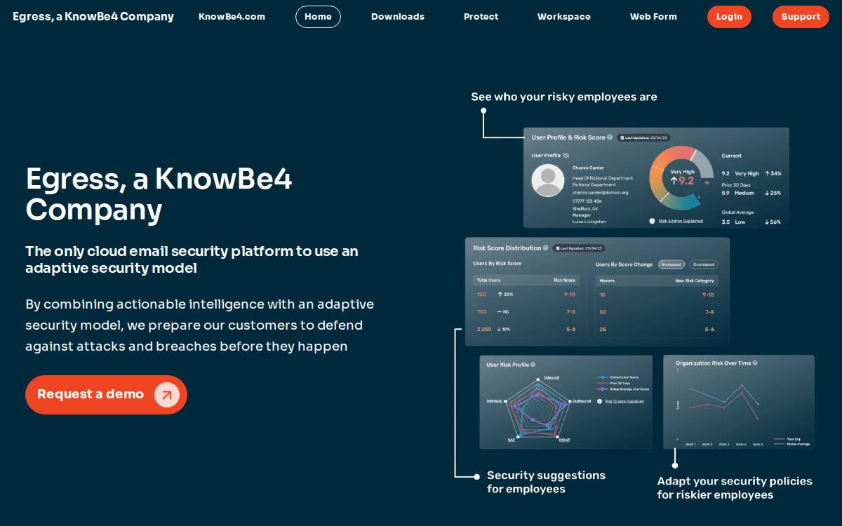 Egress website preview