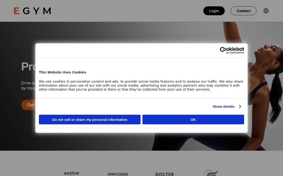 Egym website preview