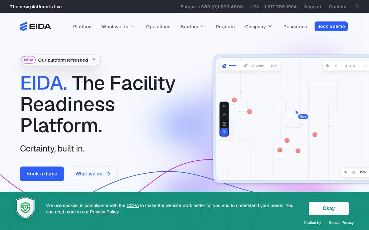 EIDA website preview