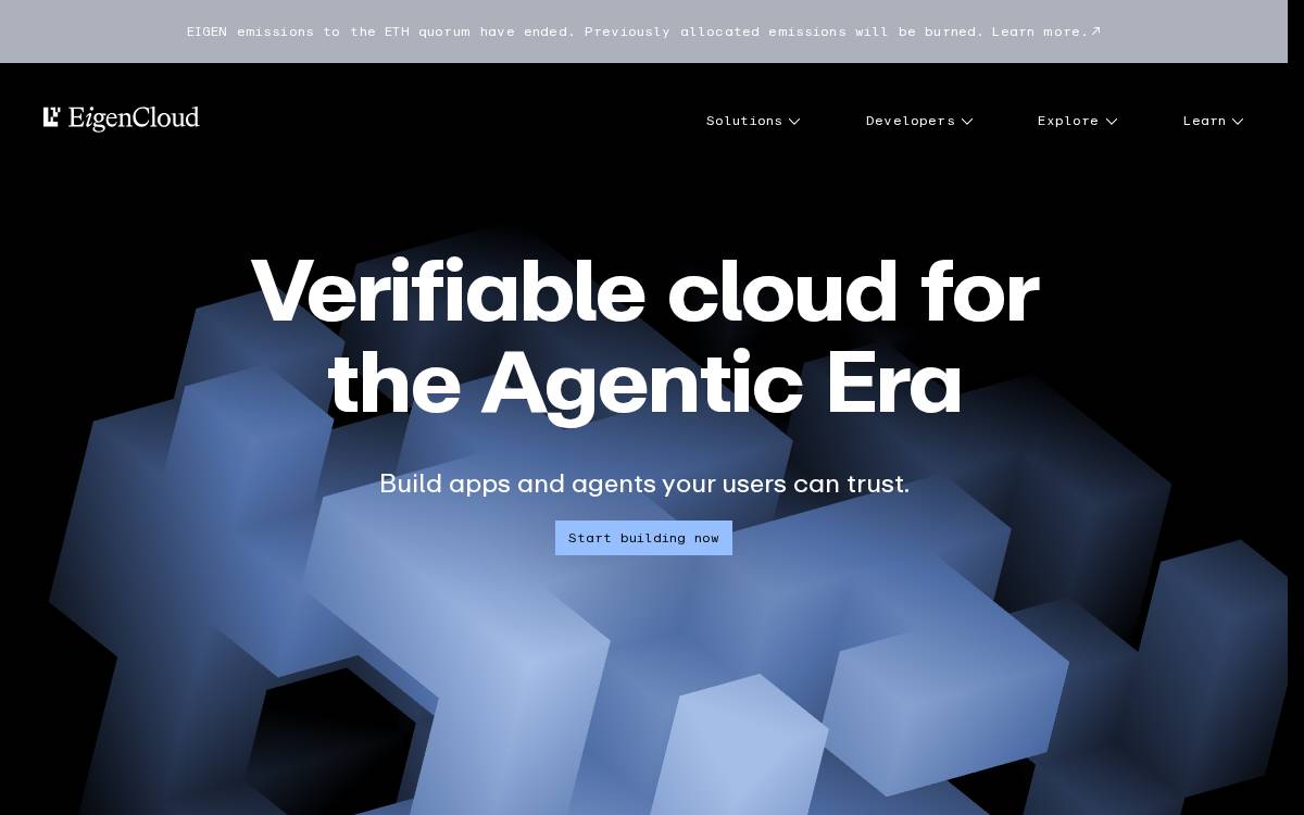 Eigenlayer website preview