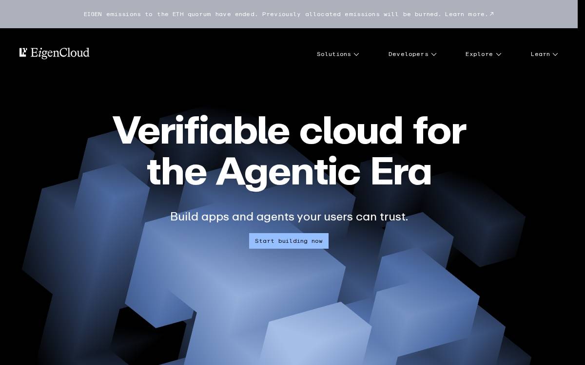 EigenLayer website preview