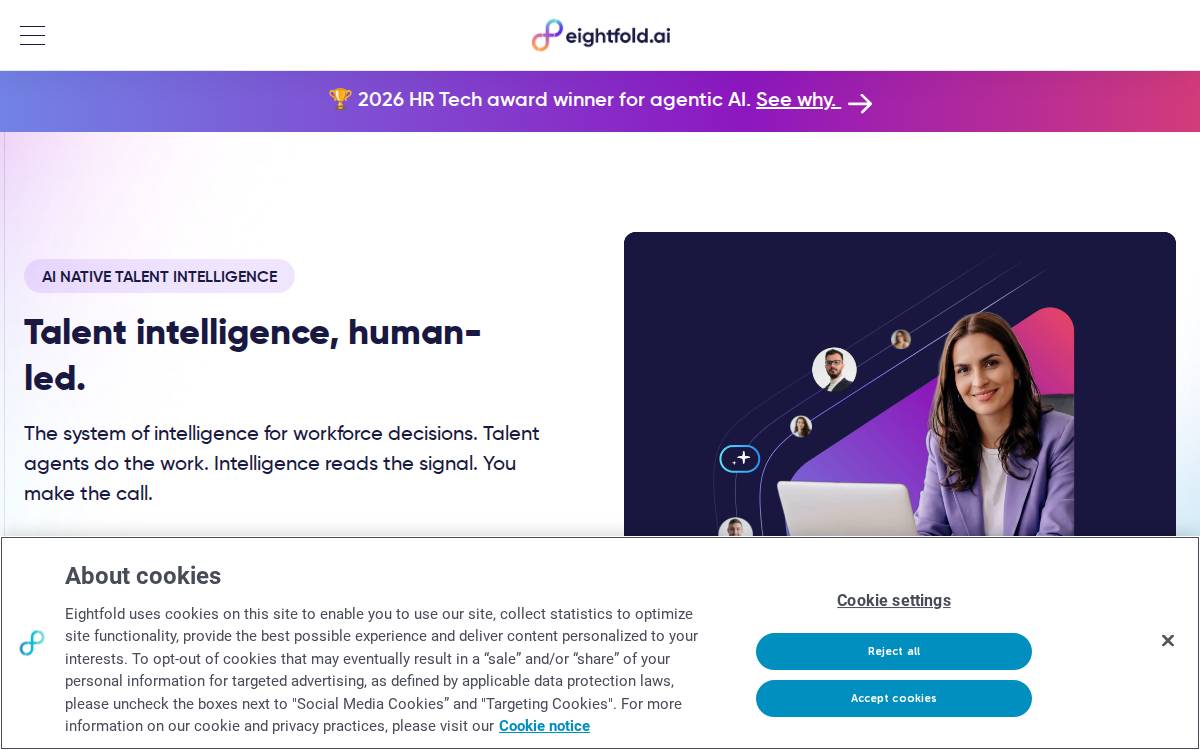 Eightfold AI website preview