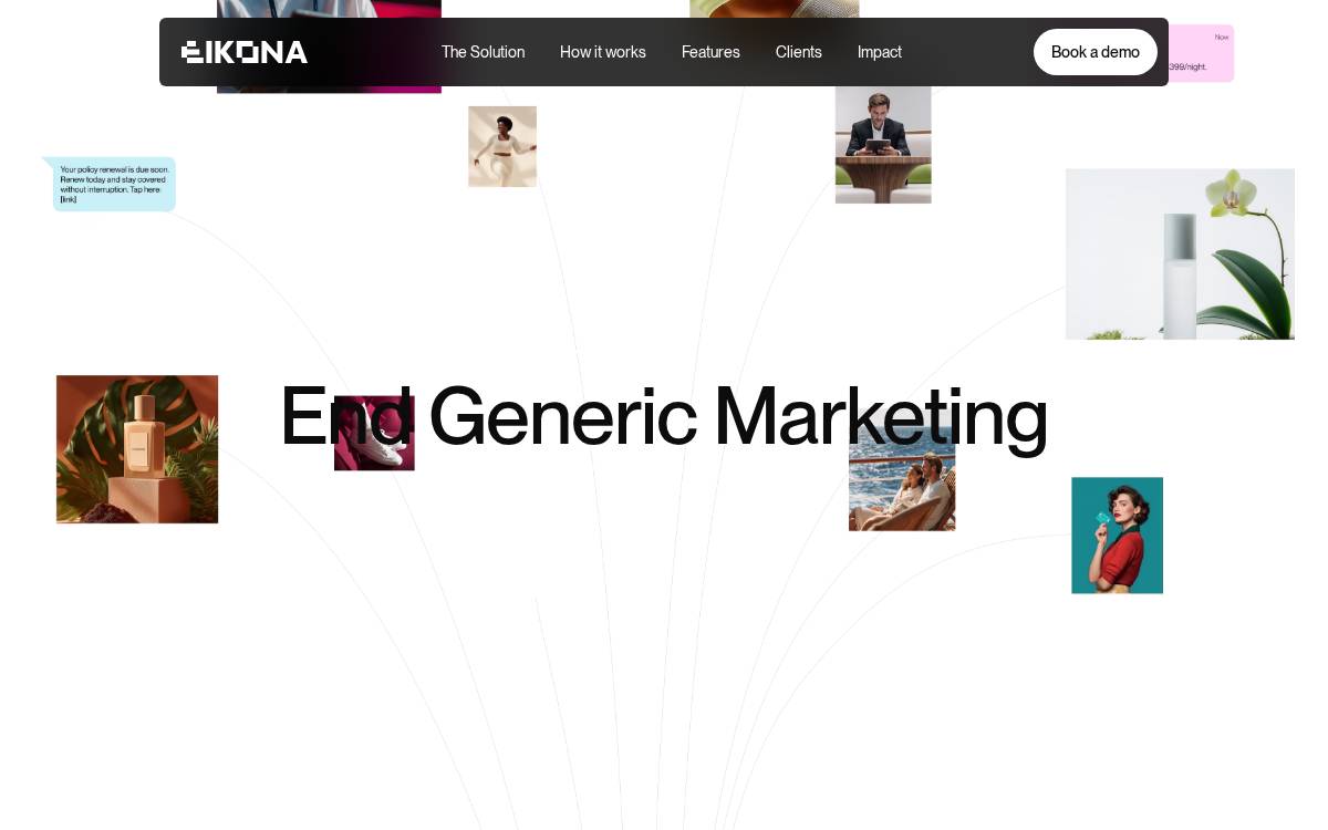 Eikona website preview