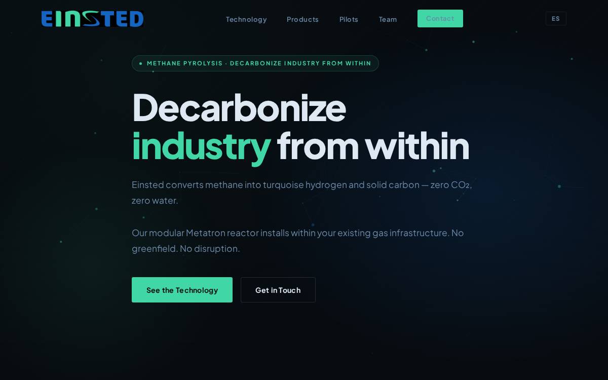 Einsted website preview
