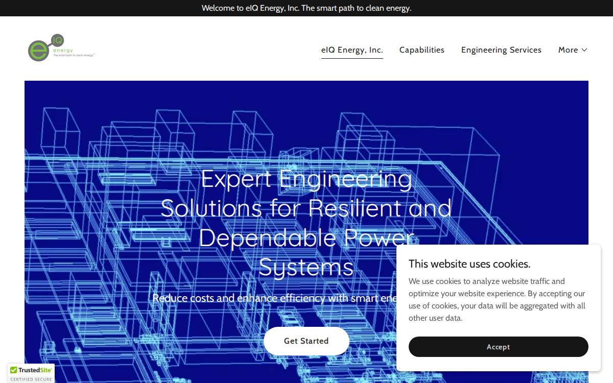 Eiq Energy, Inc. website preview