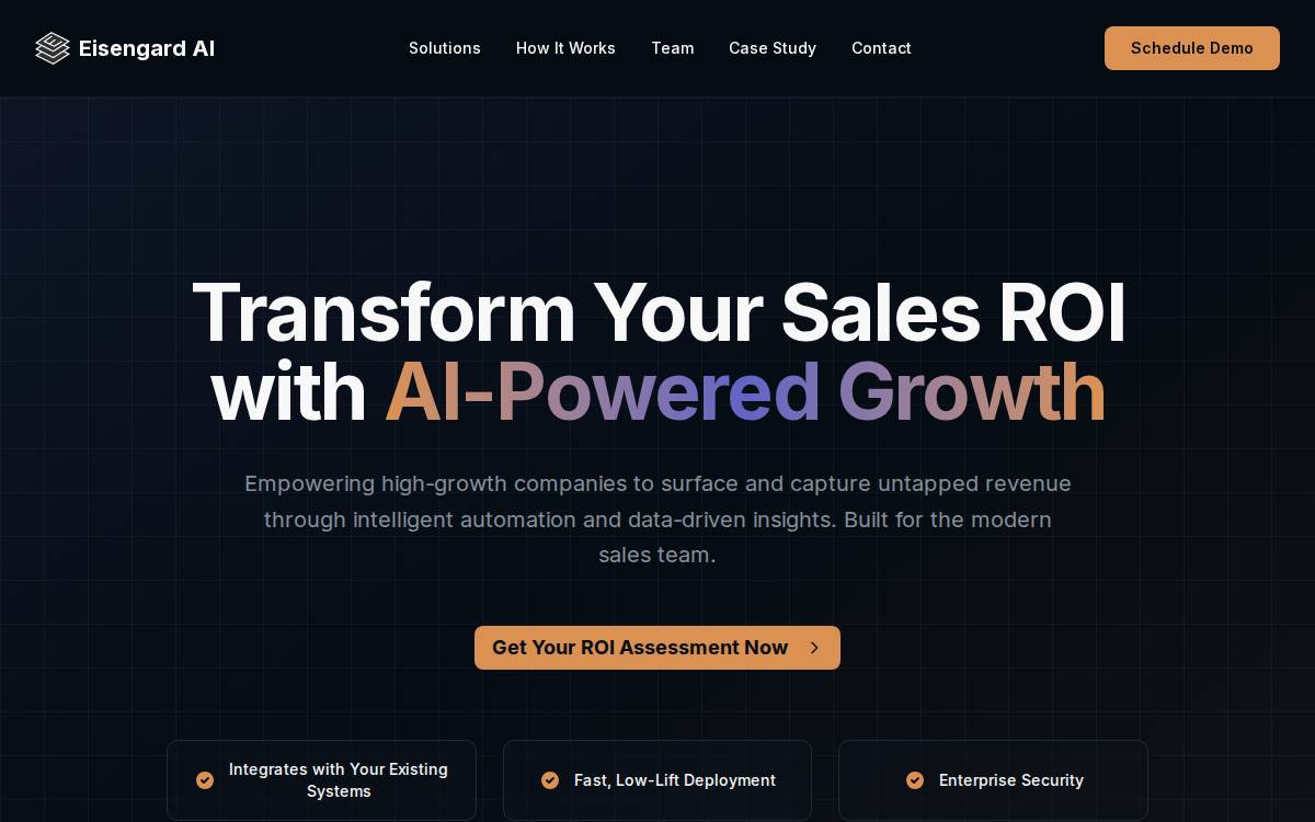 Eisengard AI website preview