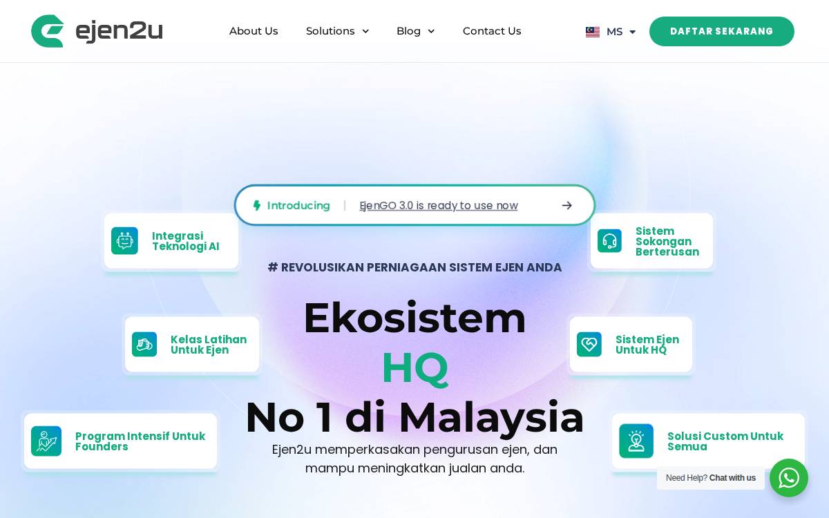 Ejen2u website preview