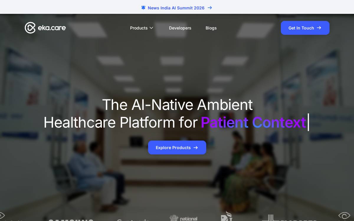 Eka Care website preview