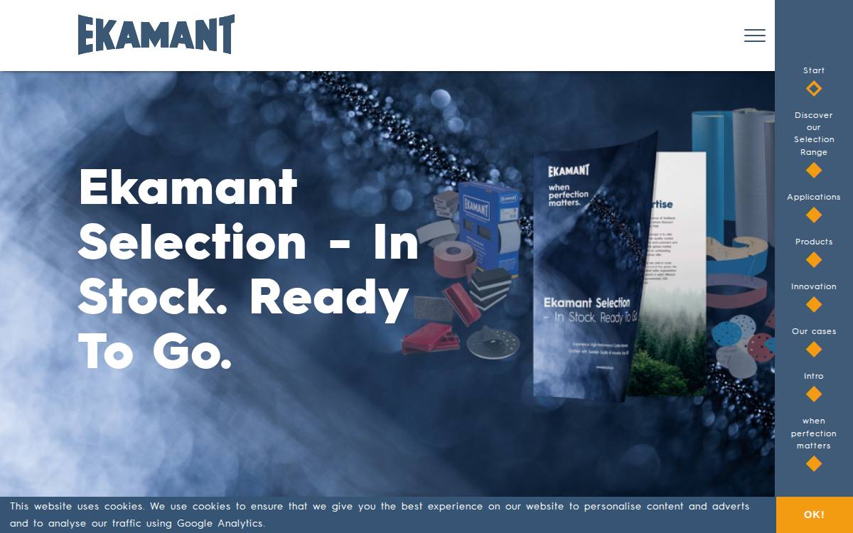 Ekamant Sweden website preview