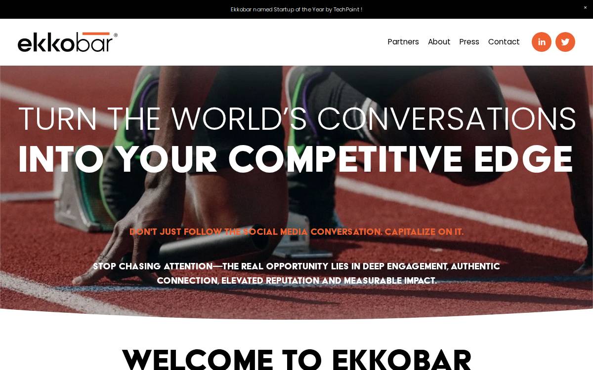 Ekkobar website preview