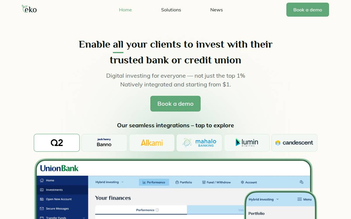 eko website preview