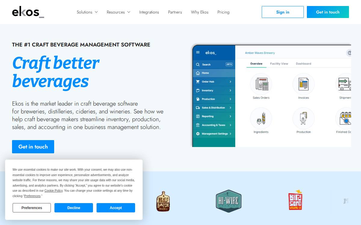 Ekos website preview