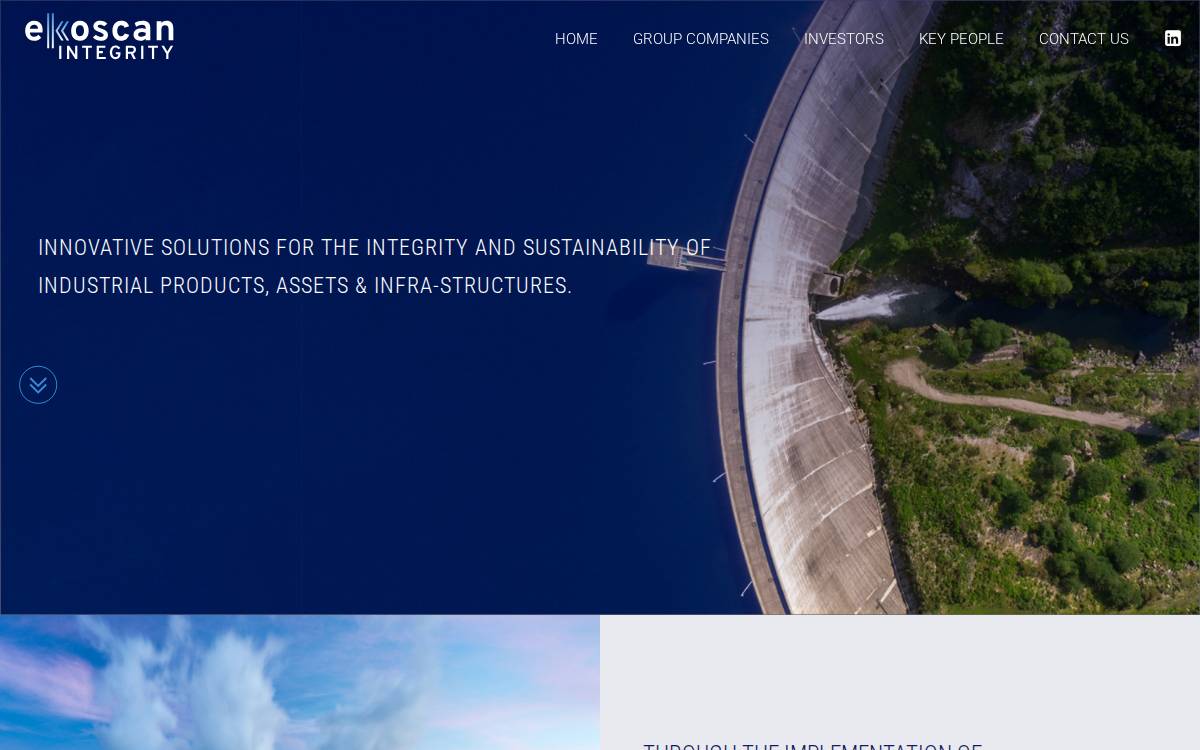 Ekoscan Integrity website preview