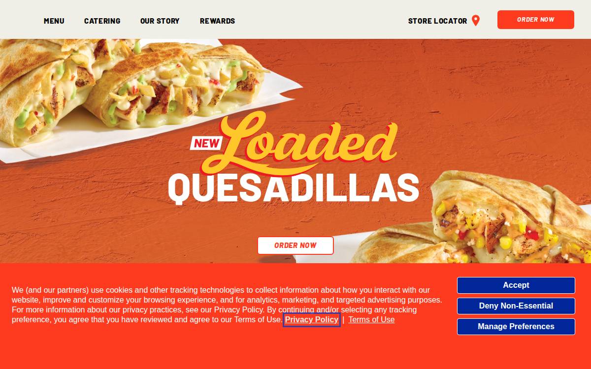 El Pollo Loco website preview