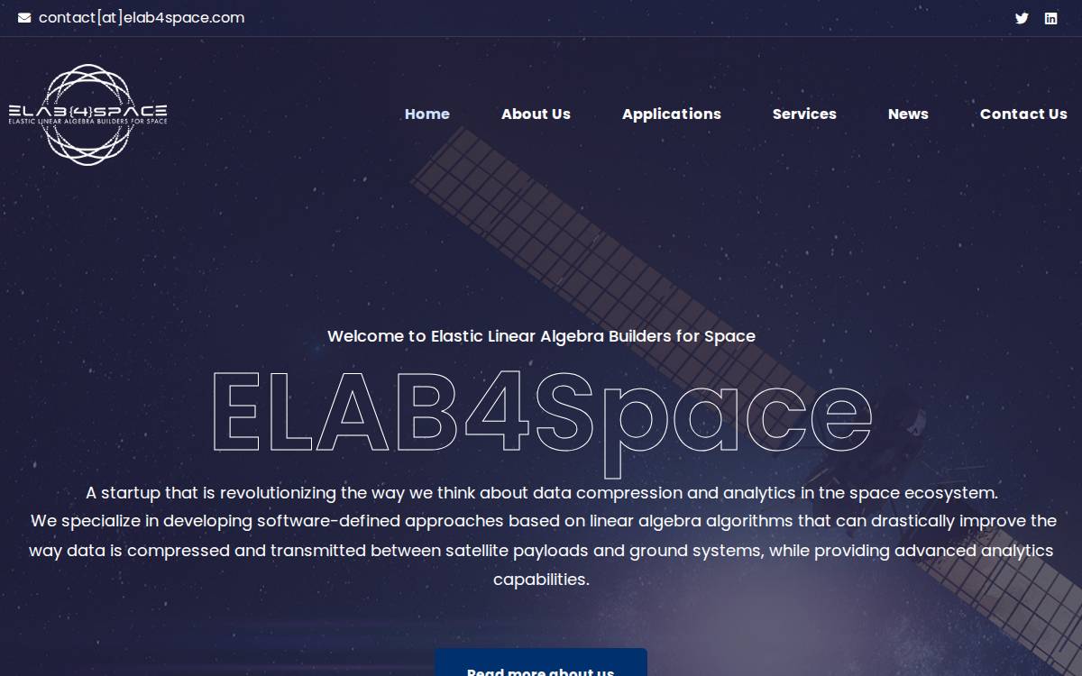 ELAB4 Space website preview