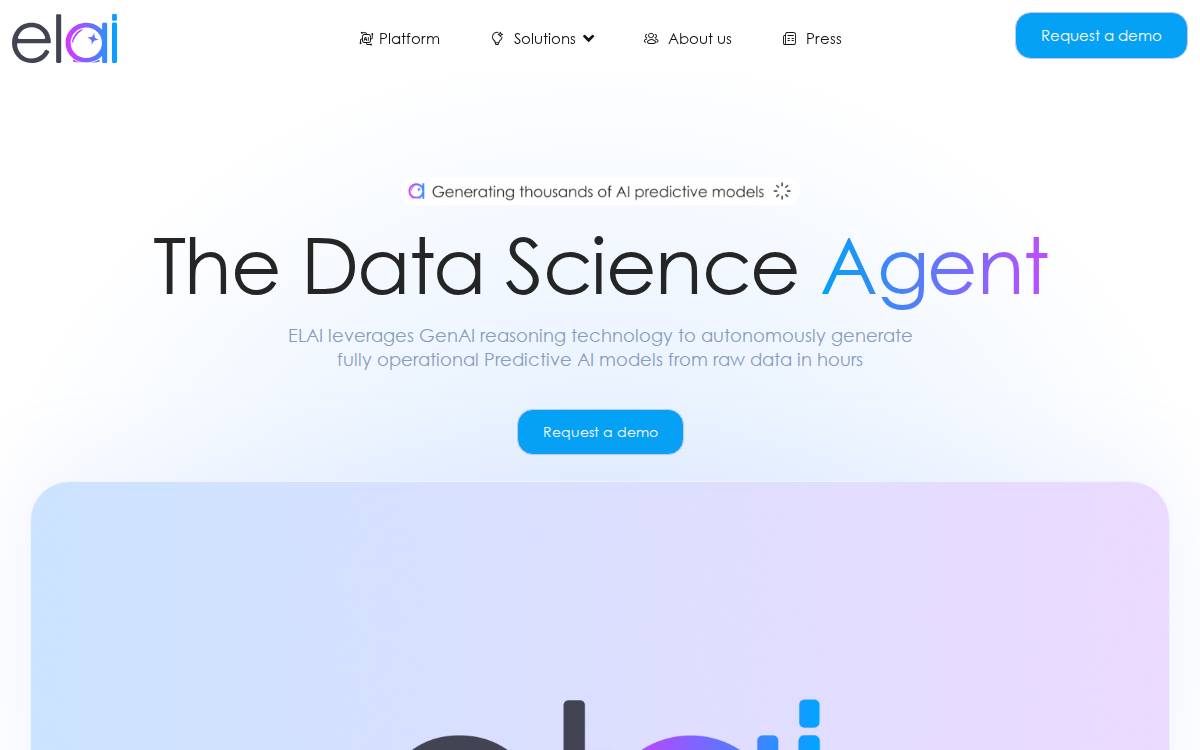 Elai website preview