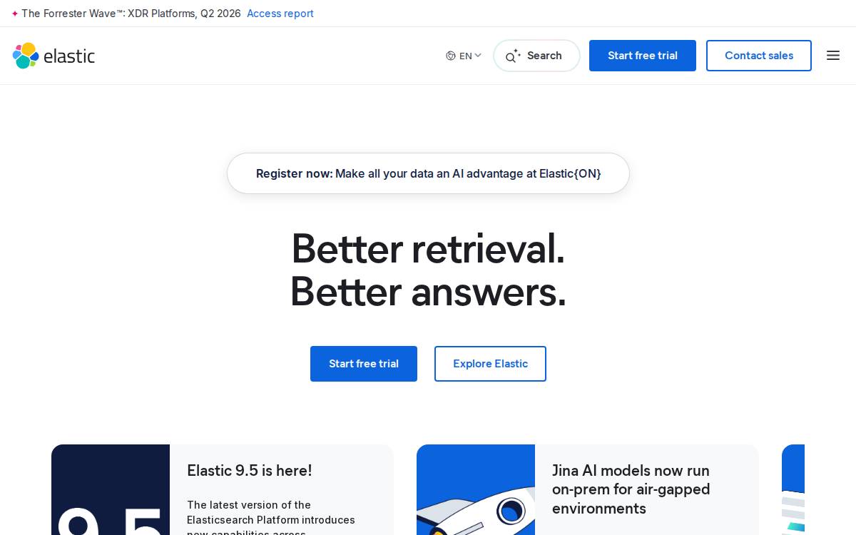 Elastic website preview