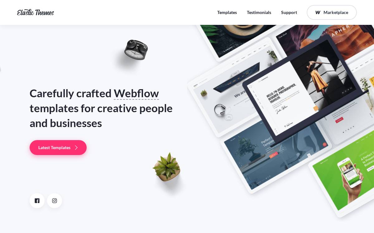 Elastic Themes website preview