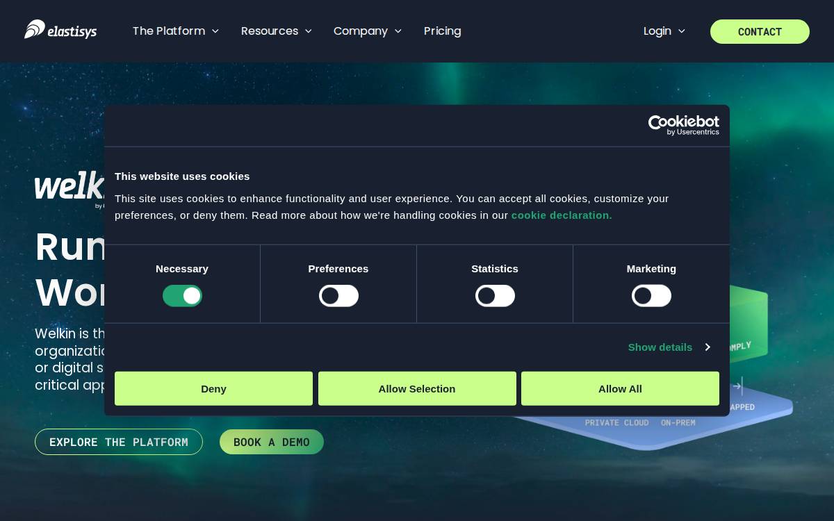 Elastisys website preview