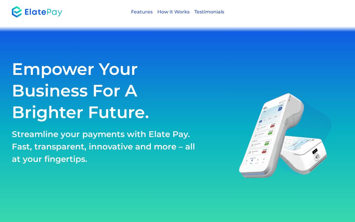 Elate Pay Website website preview