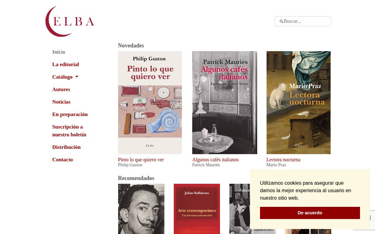 Elba Editorial website preview