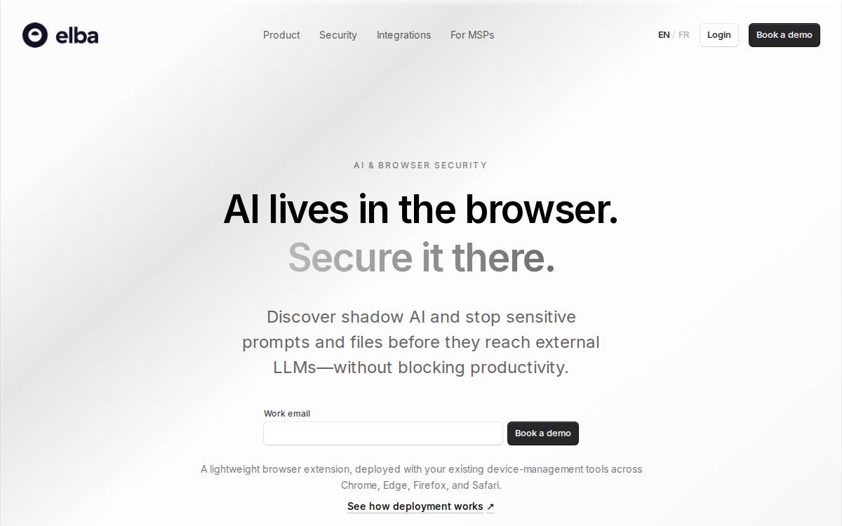 Elba website preview
