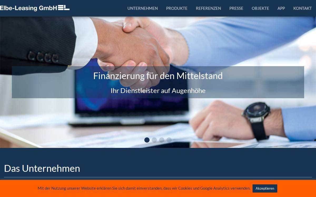 Elbe Leasing website preview