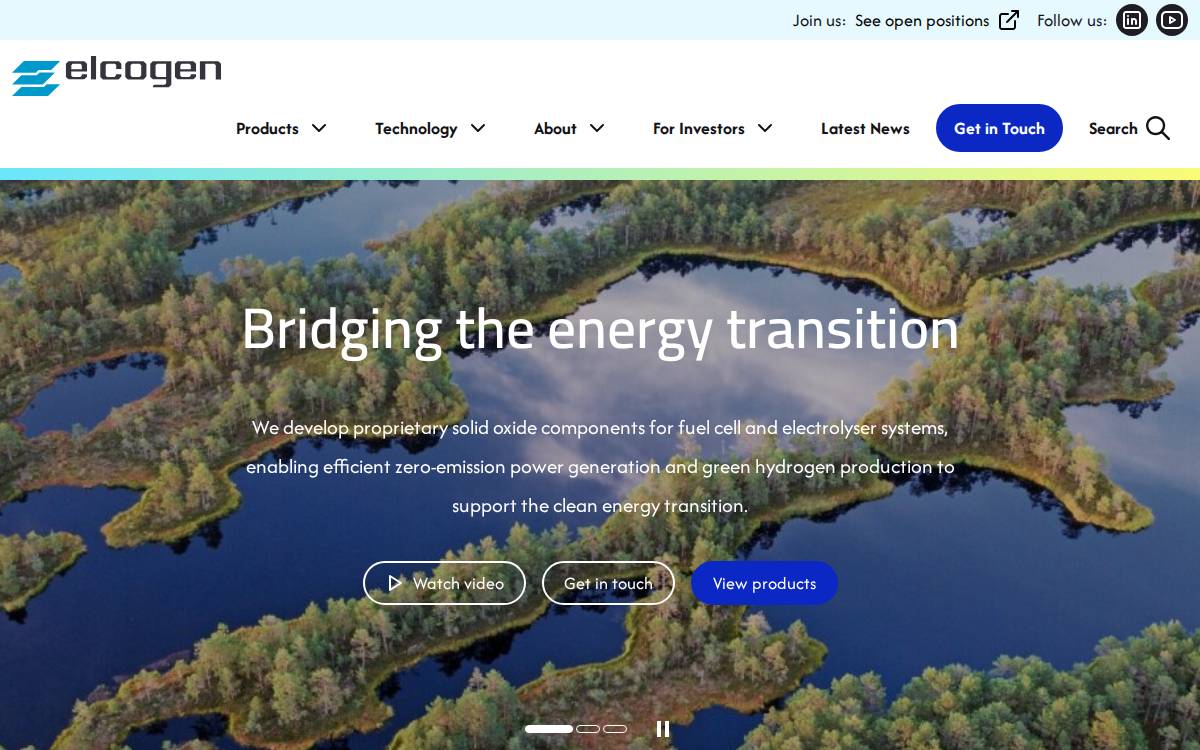 Elcogen website preview