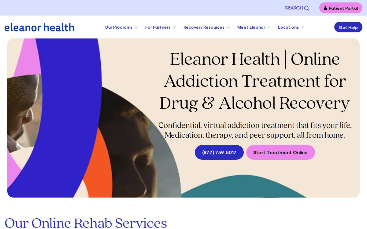 Eleanor Health website preview