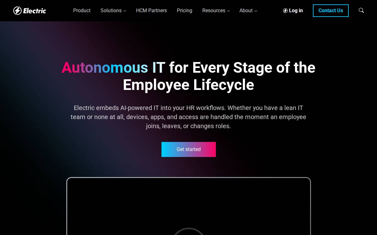 Electric Ai website preview