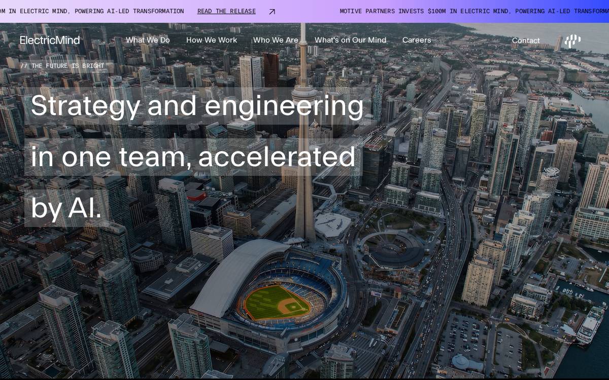 Electric Mind website preview