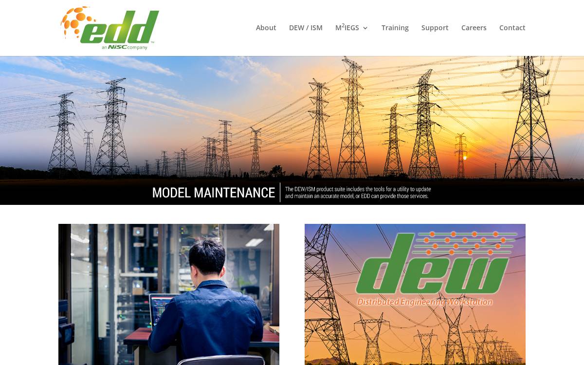 Electrical Distribution Design website preview