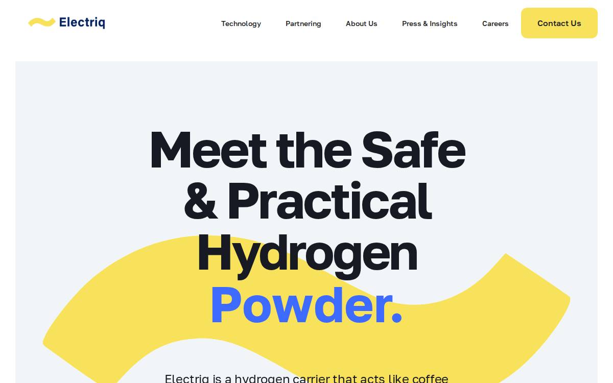 Electriq website preview